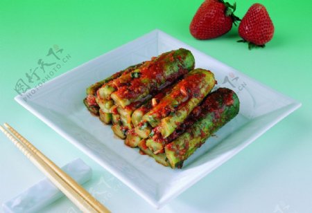韩国泡菜腌黄瓜图片