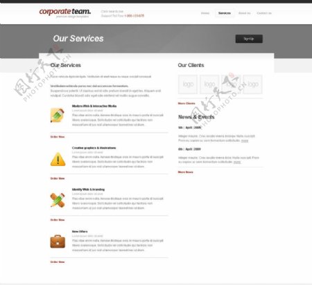 企业网站模板设计图片