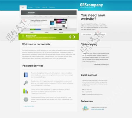 web20设计师个人主页cssxhtmljs全站模板1图片