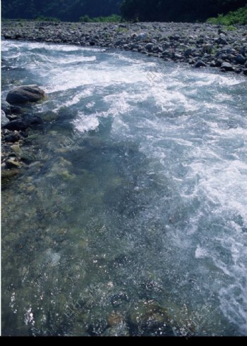 清澈的溪流图片