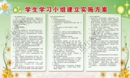 学生学习小组建立实施方案图片