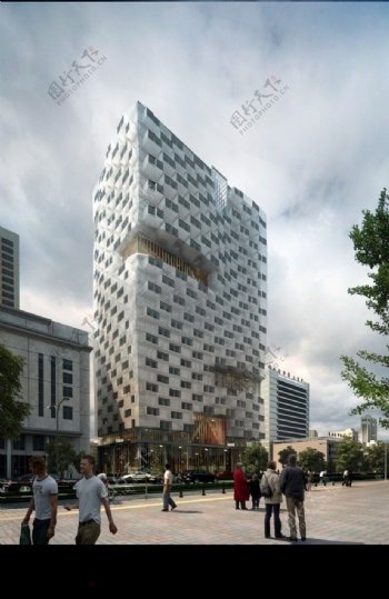 大楼建筑效果图图片