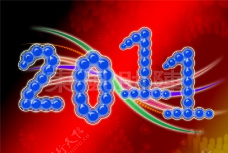 2011串珠艺术字体设计图片