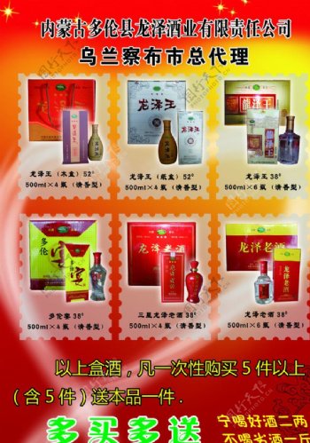 多伦县龙泽酒业宣传页图片