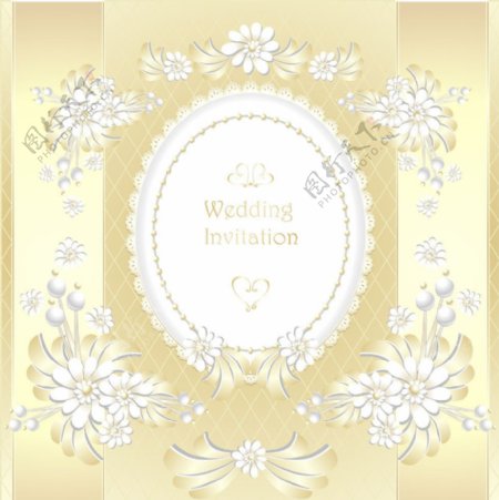 婚礼邀请卡模板下载图片