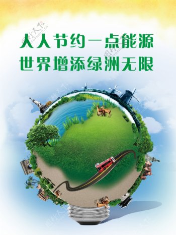 环保节能宣传海报图片