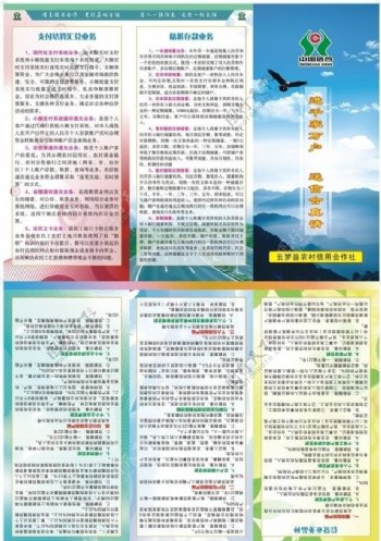 中国信合三折页图片