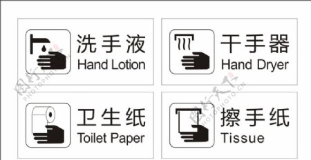 公共厕所工具标志