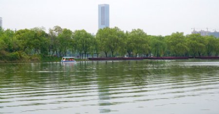 烈士公园湖景