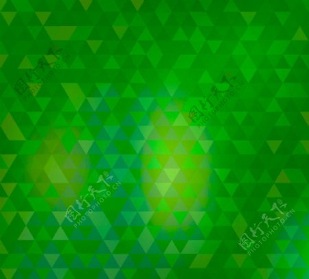 绿色三角拼格背景