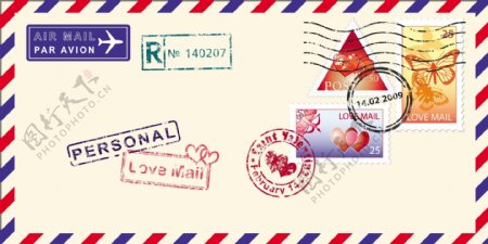 邮戳邮票