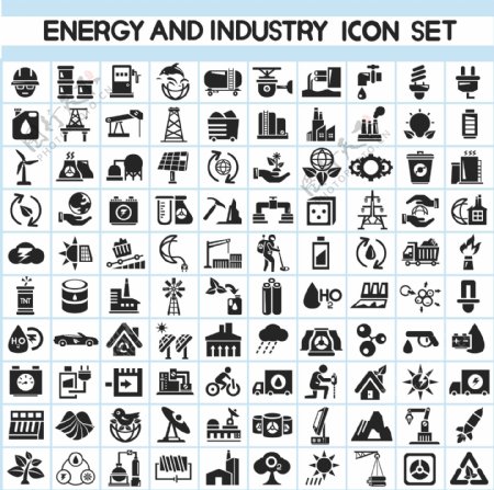 能源和工业图标