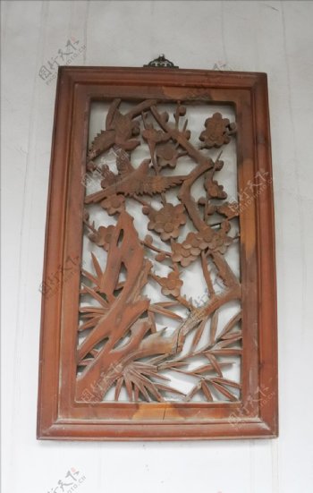 木雕窗格