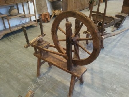 传统文化农耕文化纺线机