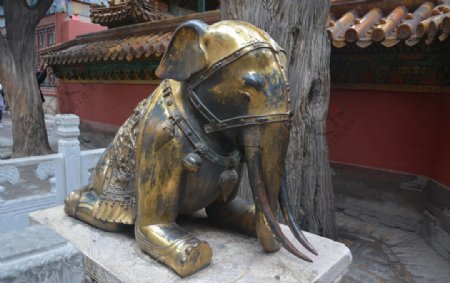 故宫铜象