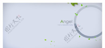 Angel宝宝照相册设计模板