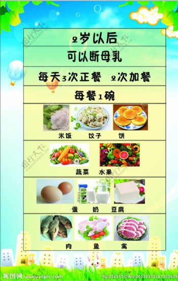 儿童添加辅食2岁以后