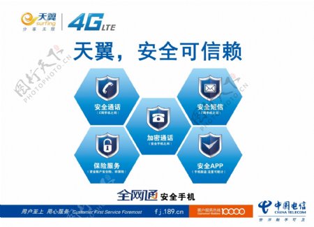 中国电信全网通安全手机
