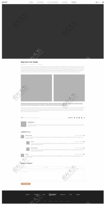 UI电商网页设计版式