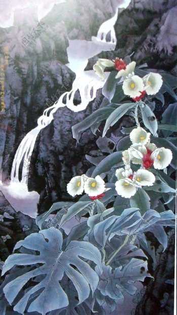 山水风景花卉绘画图片