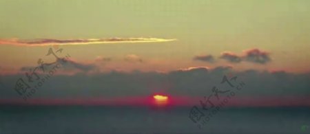 太阳升起日出高清实拍视频素材2