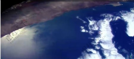 从太空拍摄地球画面高清实拍视频素材
