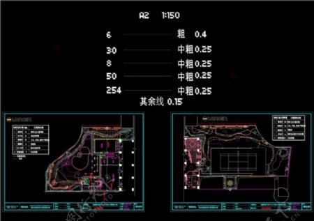 布灯图CAD景观图纸