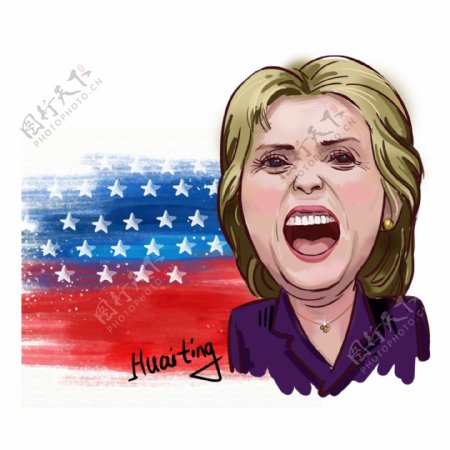 美国总统候选人希拉里