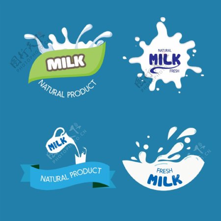 创意牛奶标志