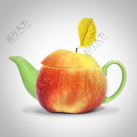 创意苹果水壶图片