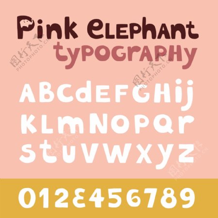 卡通字母设计数字设计动物字母设计