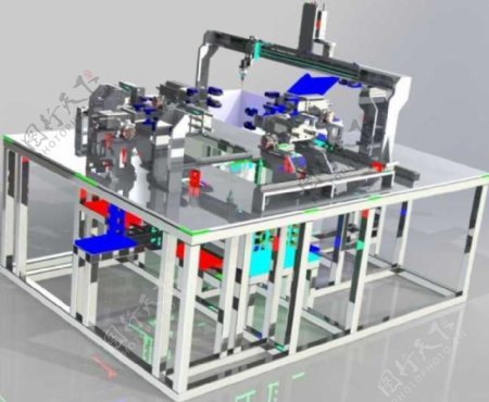 自动点焊机设计机械模型