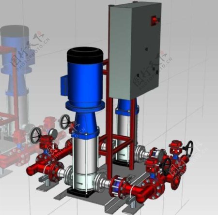 消防泵控制系统机械模型