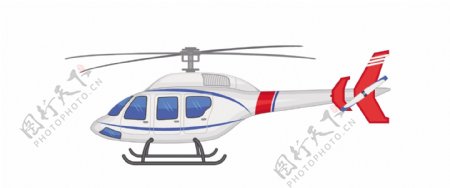 卡通直升飞机EPS