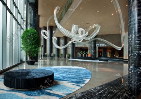 大理石风格酒店大厅设计图片
