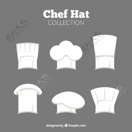 各种不同的厨师帽子素材