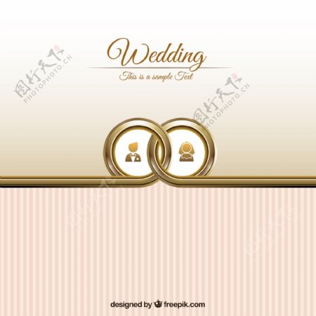 婚礼卡片模板