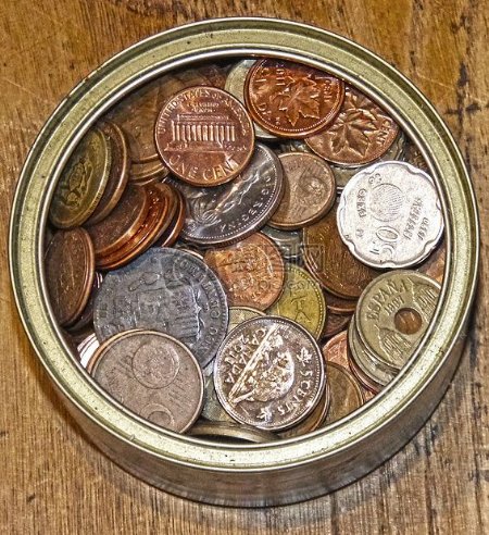 罐子里的硬币