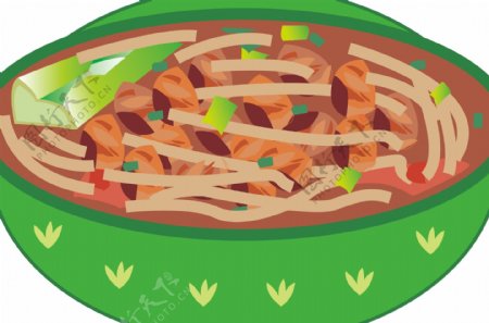 香菇鸡肉米线图片