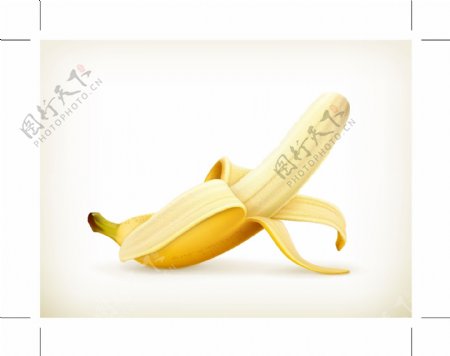 3D立体扒皮的香蕉