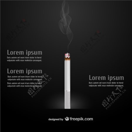 香烟的信息图表