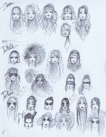 多款女性发型设计图