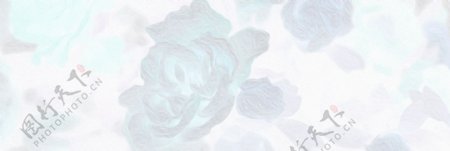 淡蓝色水墨花朵背景图