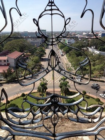 老挝万象Patuxai东南亚亚洲里程碑纪念碑旅行