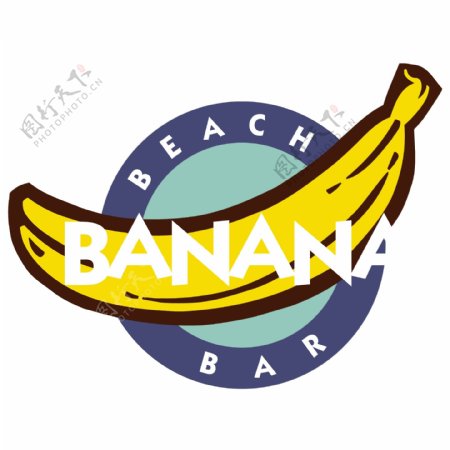 创意香蕉logo设计