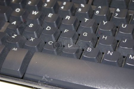 黑色的键盘特写