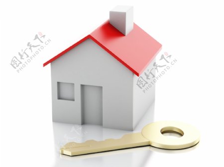钥匙与房子模型图片