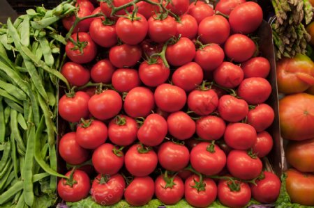 菜市场里的西红柿图片