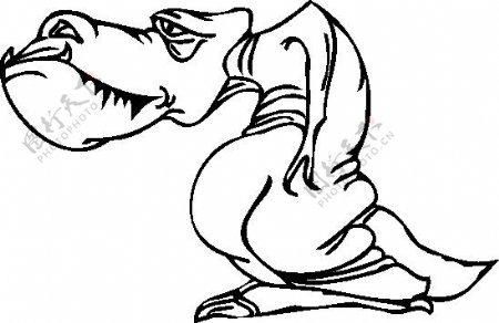 恐龙传说动物矢量CDR087