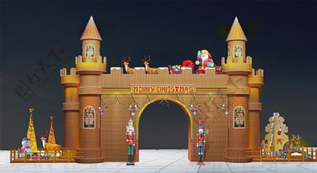 圣诞造型门图片
